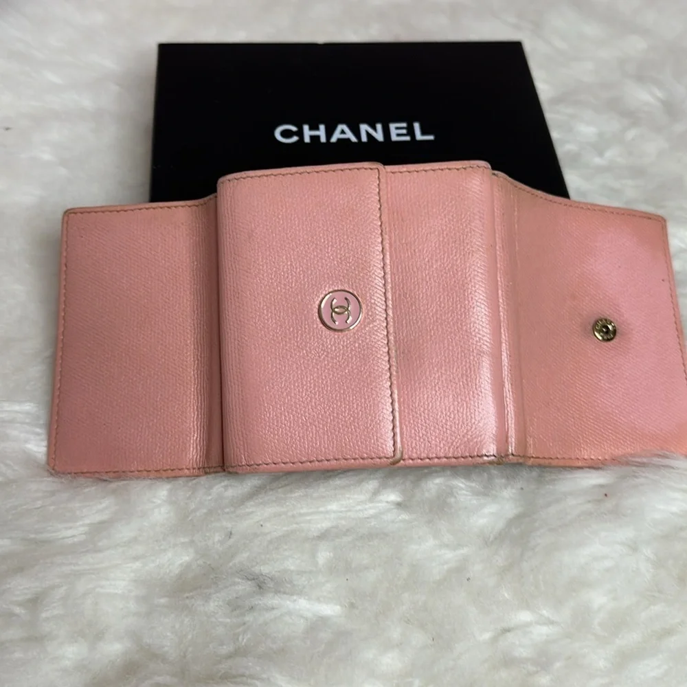 💯Authentic Chanel Trifold Short Wallet🍀
